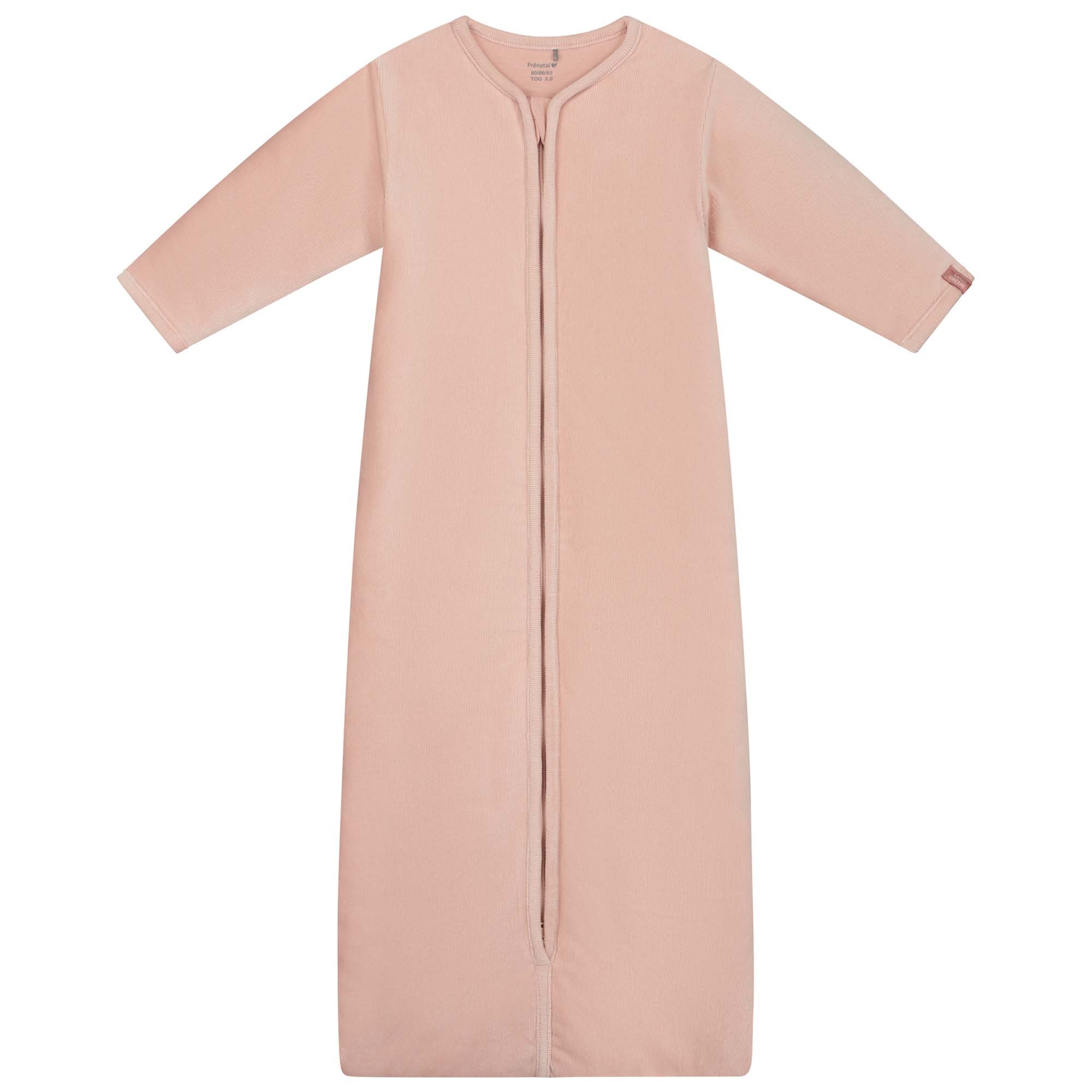 Prénatal slaapzak rib velvet roze