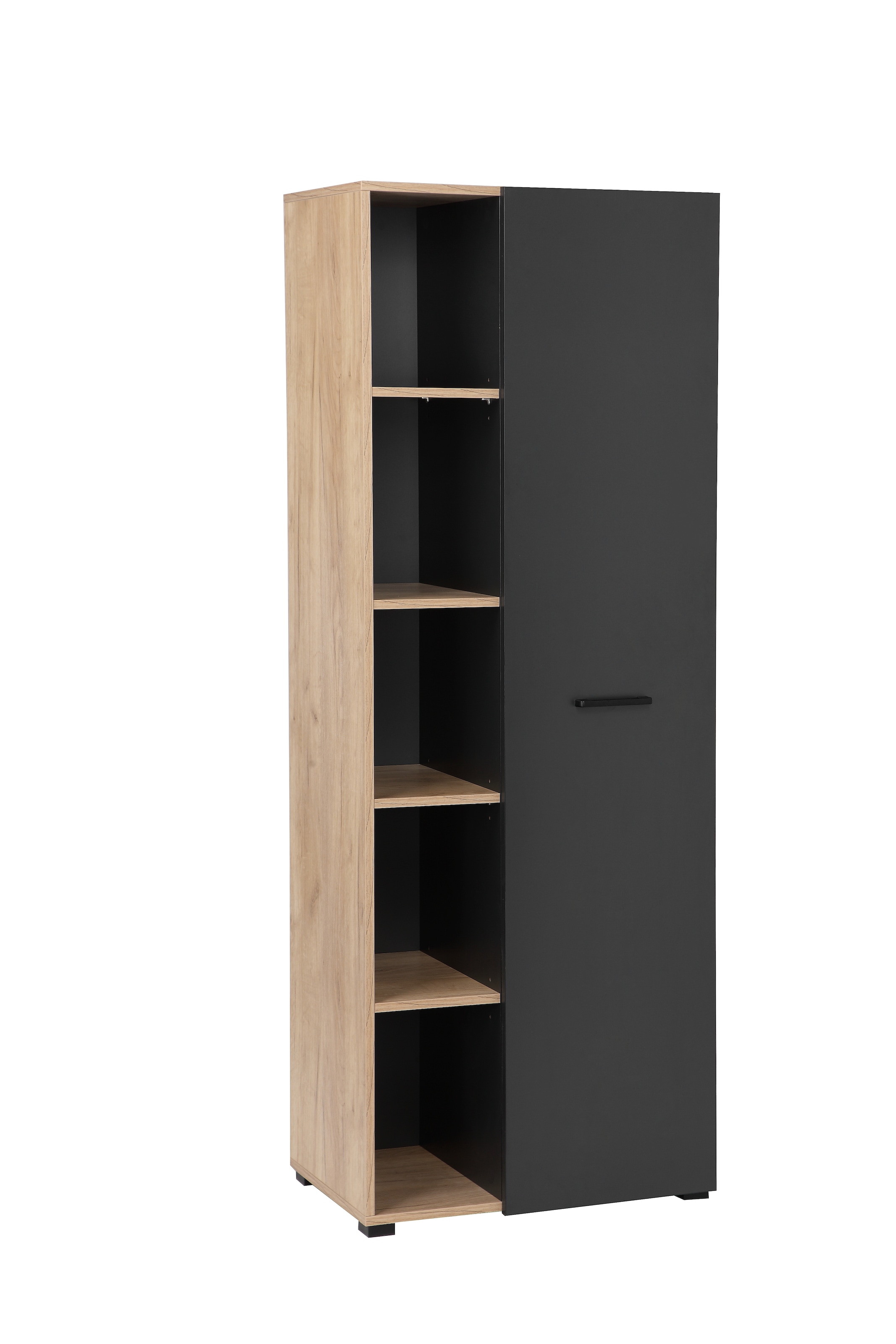 PLACES OF STYLE Aktenschrank »Moid, moderner Mehrzweckschrank,« Masse: 64,5x41,5x175 cm, 5 Fächer mit viel Stauraum