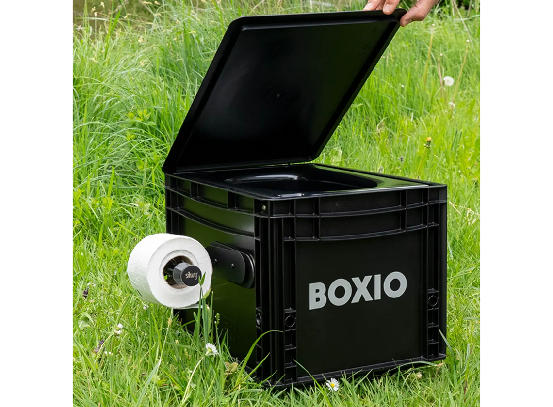 Silwy magnetische wc-rolhouder - black