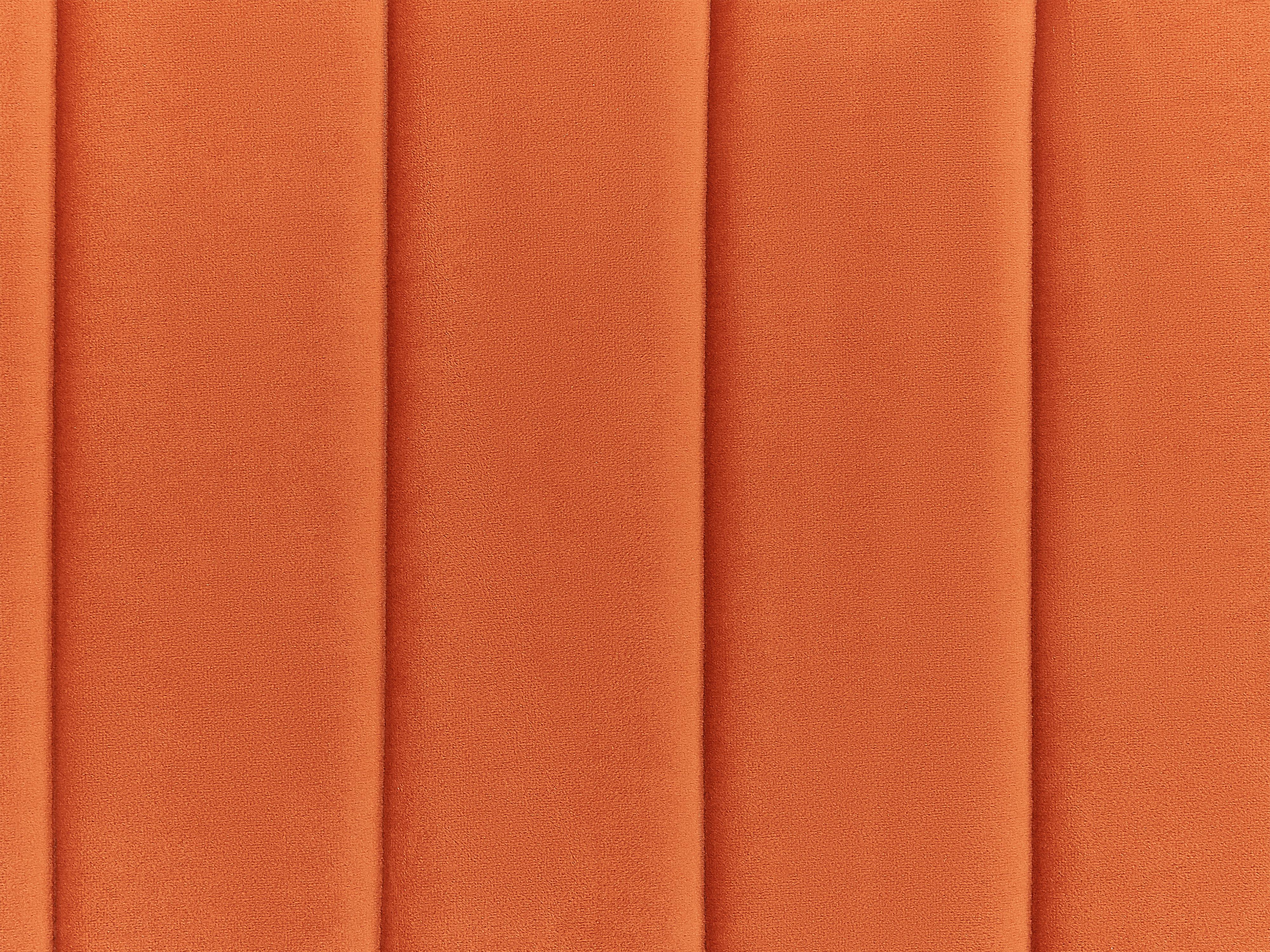 Bed met opbergruimte Fluweel VION 160 x 200 cm Oranje
