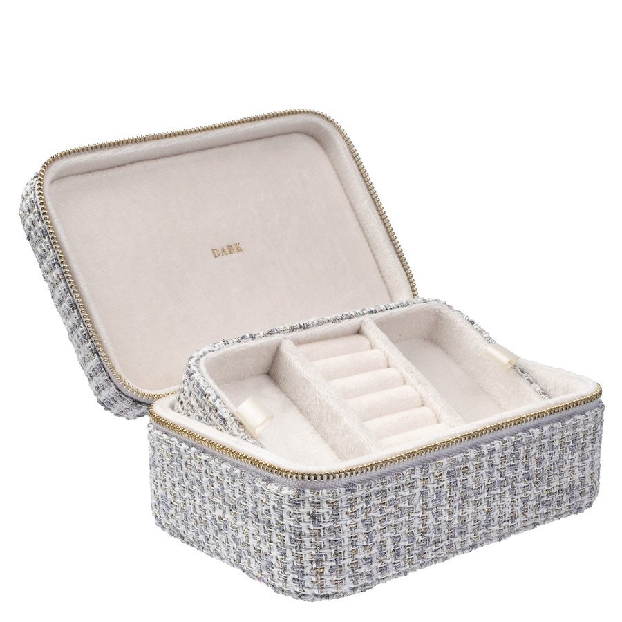 DARK Tweed Jewellery Box Steel Blue