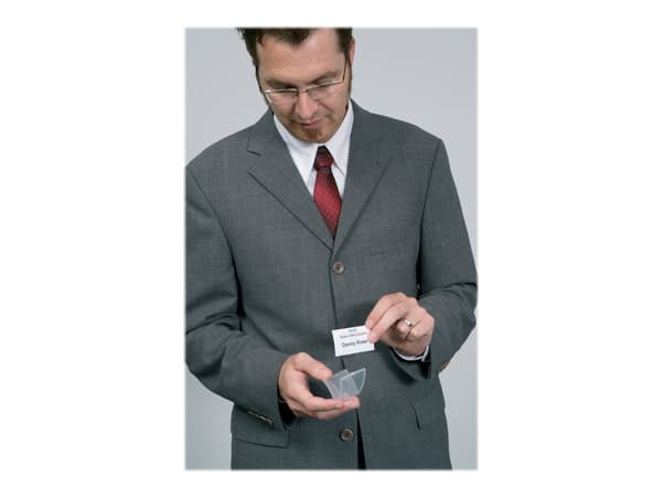 DURABLE CLICK FOLD - Navneskilt - for 40 x 75 mm - magnet - gjennomsiktig (en pakke 10)