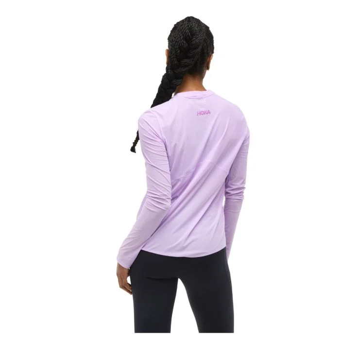Hoka Dame T-shirts Airolite Run LS Lilla
