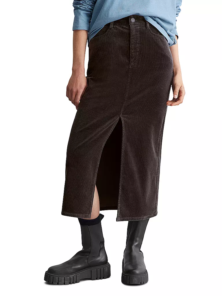 MARC O' POLO DENIM Midirock dunkelblau