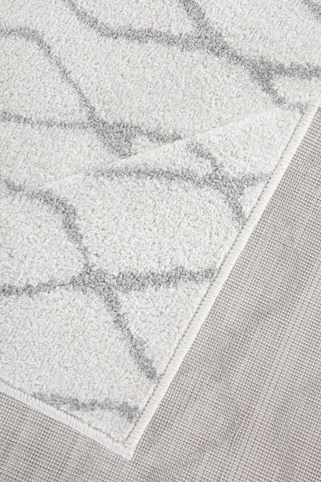 Kelim-Teppich LUND 60 x 110 cm grau