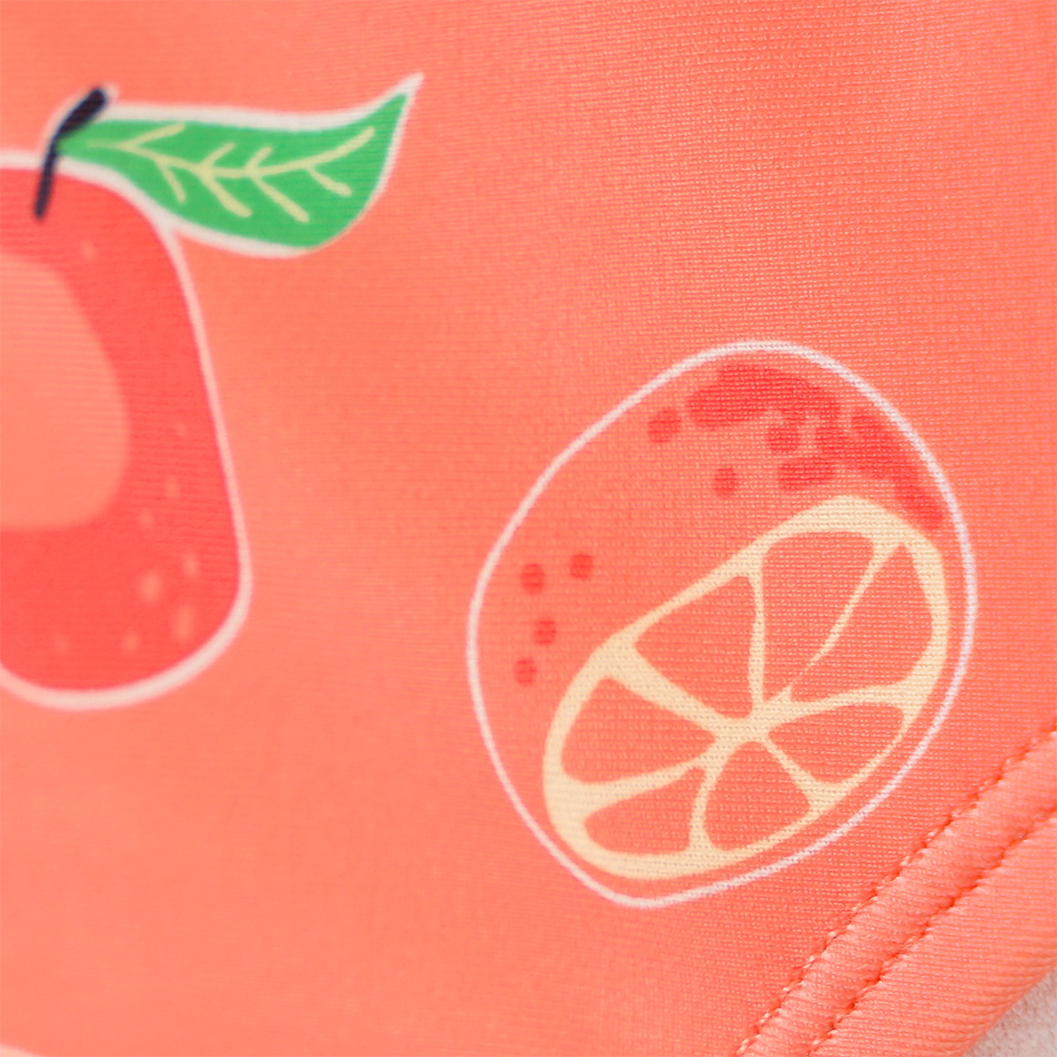 Famy Mädchen Bikini mit Allover-Print hellorange