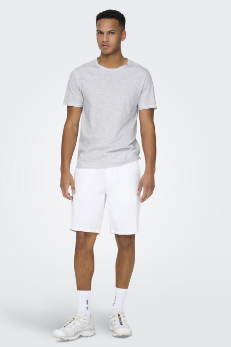 Only & Sons witte heren korte broek