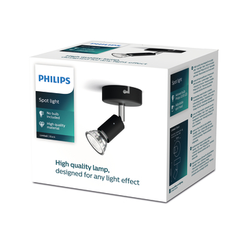 Philips opbouwspot Limbali GU10 50Wzwart