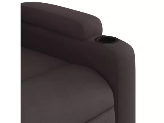 Fauteuil inclinable Marron foncé Tissu