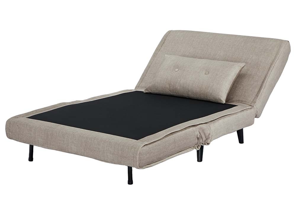 Schlafsessel SMART MULTIFUNCTION 100cm champagner Vogue Velours Samt Bettfunktion