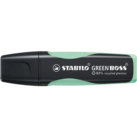 Umweltfreundlicher Textmarker - STABILO GREEN BOSS Pastel - Einzelstift - Hauch von Minzgrün
