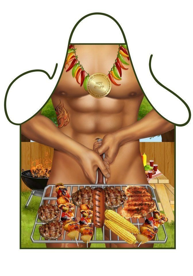 Schort Barbecue Man