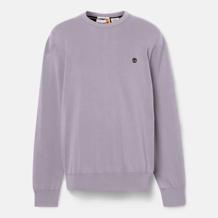 Pull à col rond Williams River pour homme en violet