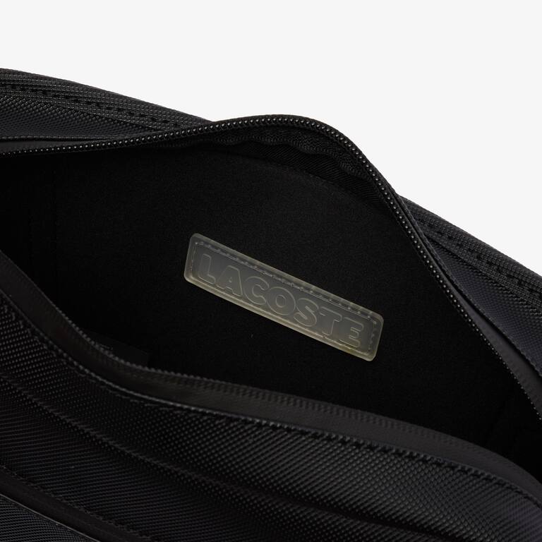 Sacoche près du corps en petit piqué Sacoches & Pochettes - Noir - Lacoste - Homme