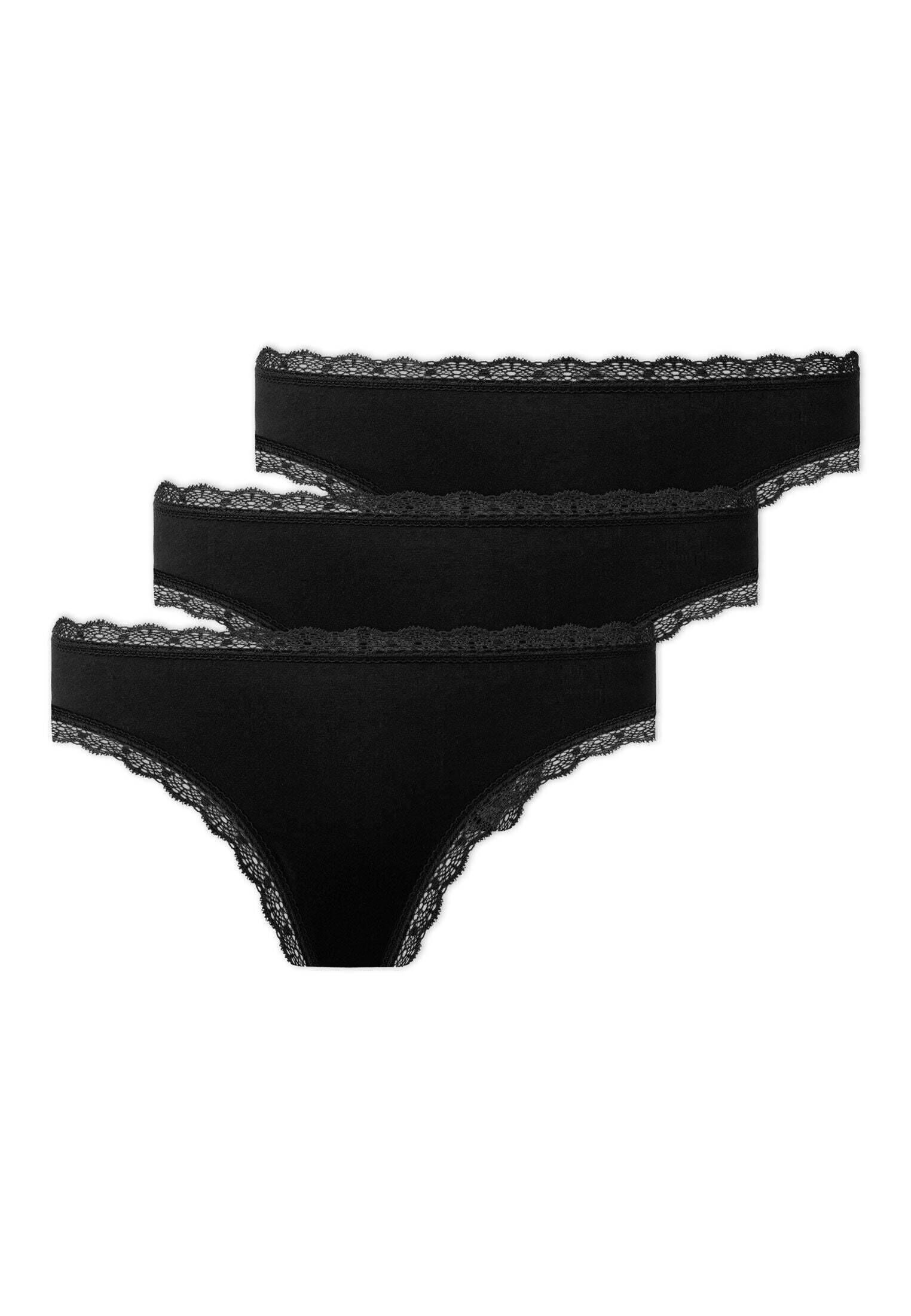 SNOCKS| Damen Tangas mit Spitze im 3er-Pack