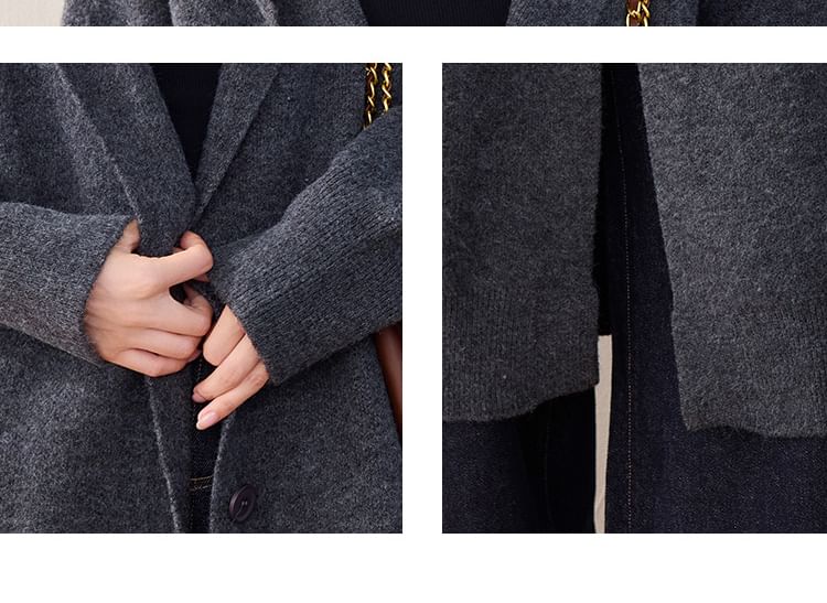 Seoul Crush - Effen midi-cardigan