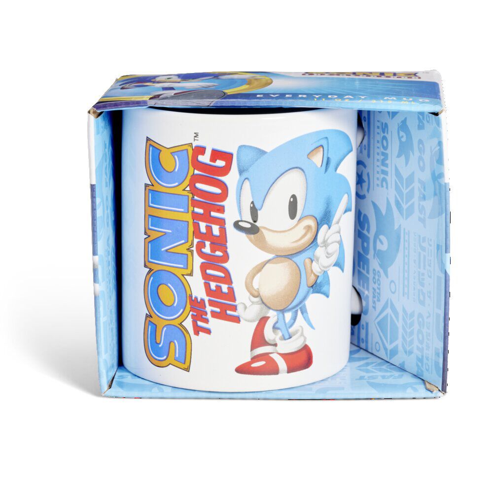 Mug Sonic blanc et bleu 315ml