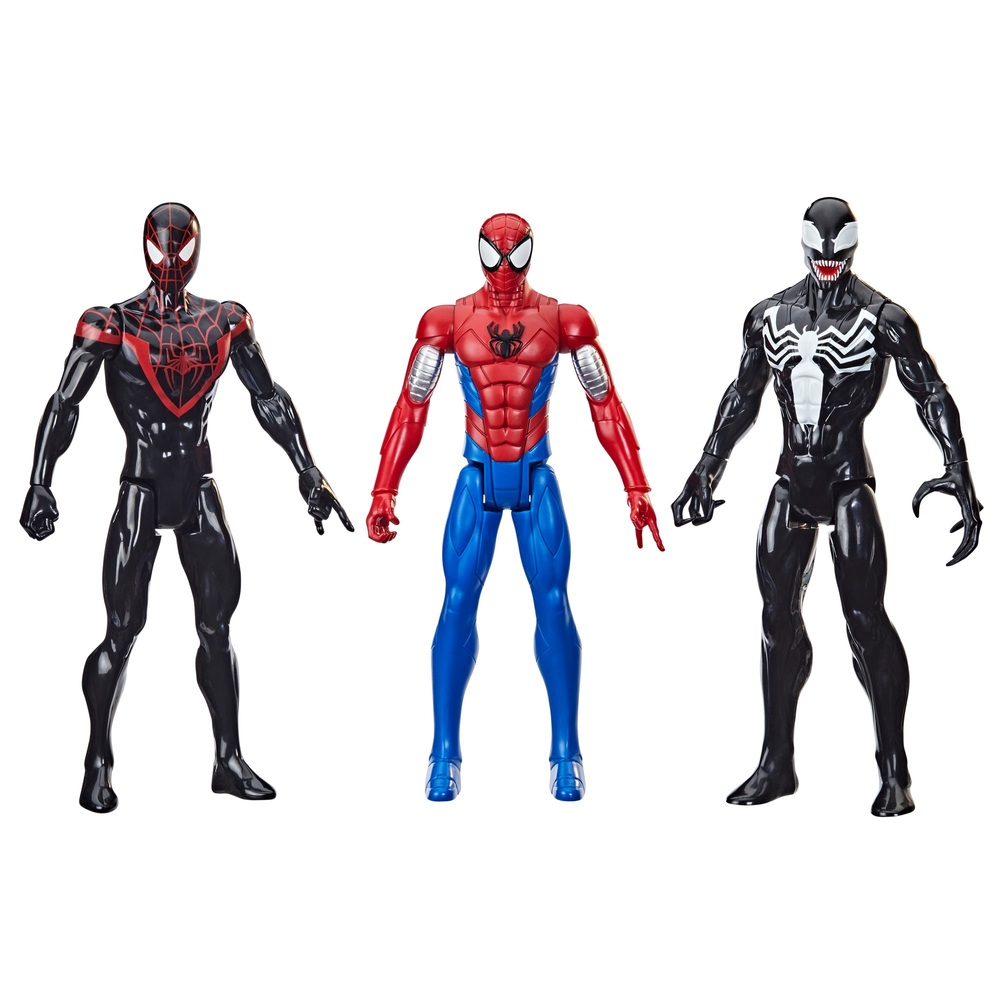 Marvel Spider-Man Titan Hero Series: Miles Morales, Spider-Man und Venom