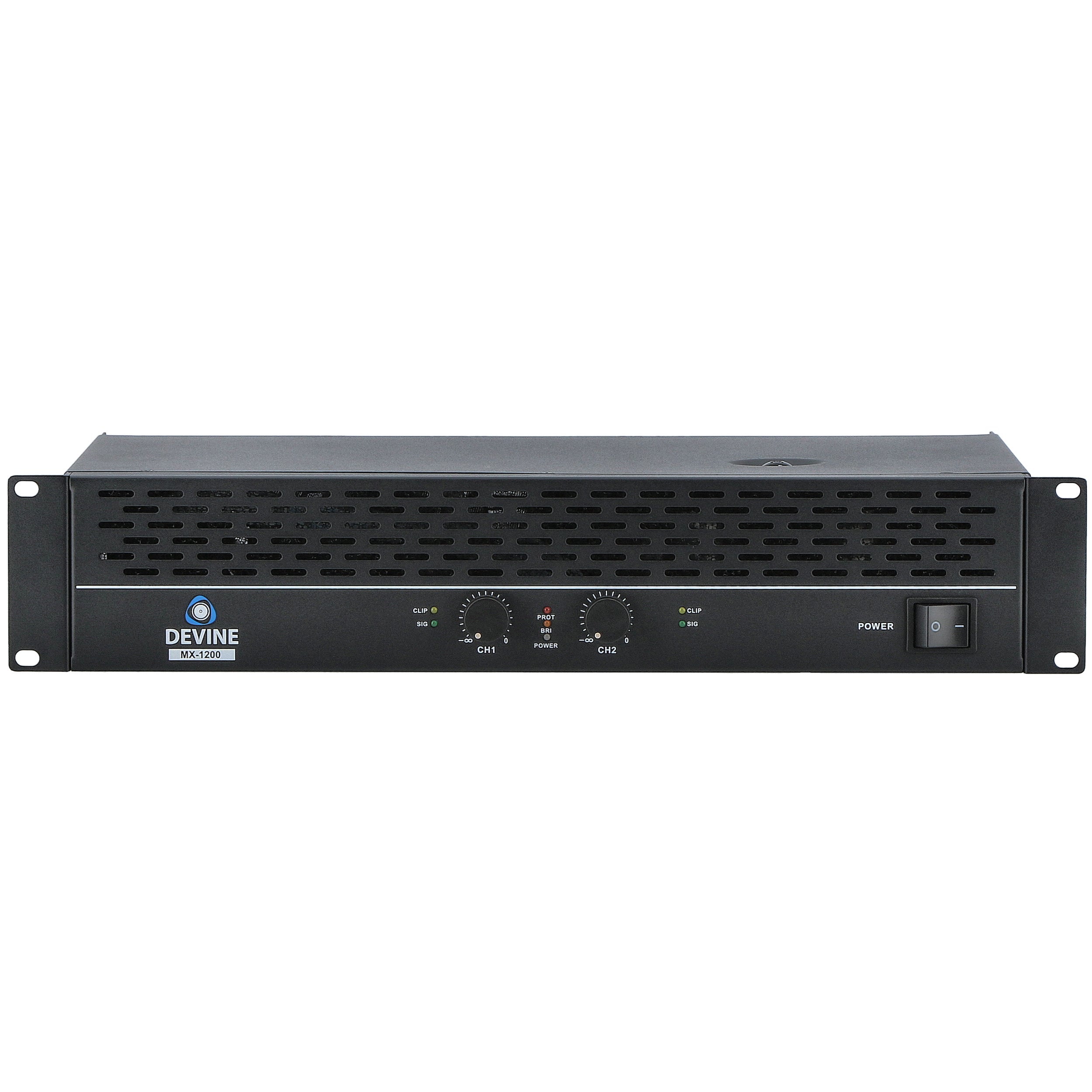 Devine MX-1200 2-kanaals PA-eindversterker 2x 600W @ 8 Ohm