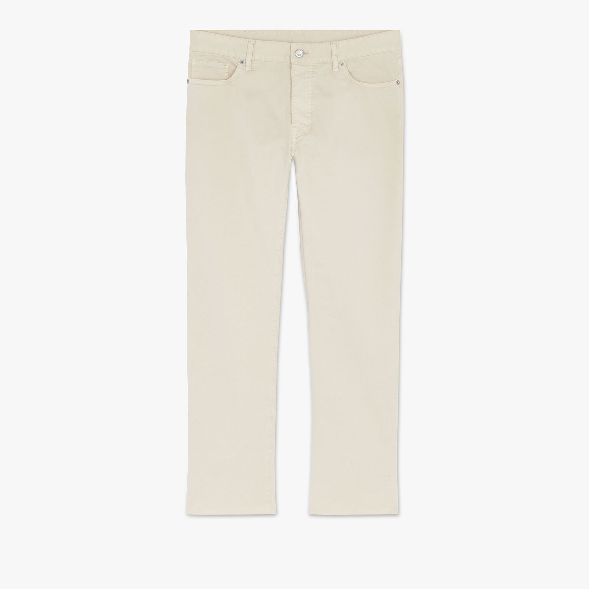 Pantalon En Denim Teint En Pièce