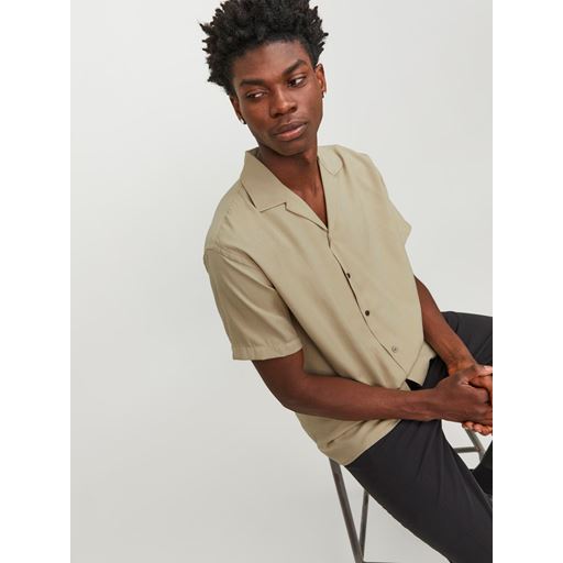 Jack&Jones Aaron Tencel Resort Skjorte, Fields Of Rye, XL