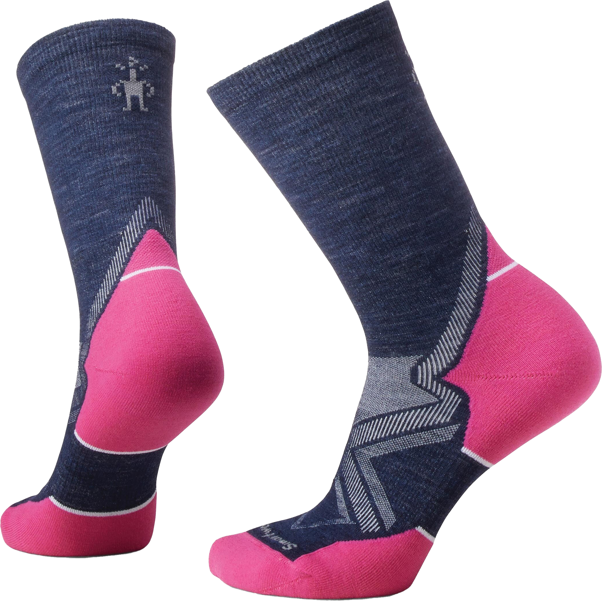 Run Cold Weather Targeted Cushion Crew Socks Dame Deep Navy
