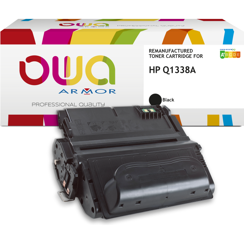 Toner remanufacturé OWA - très très haute capacité - Noir - pour HP Q1338A