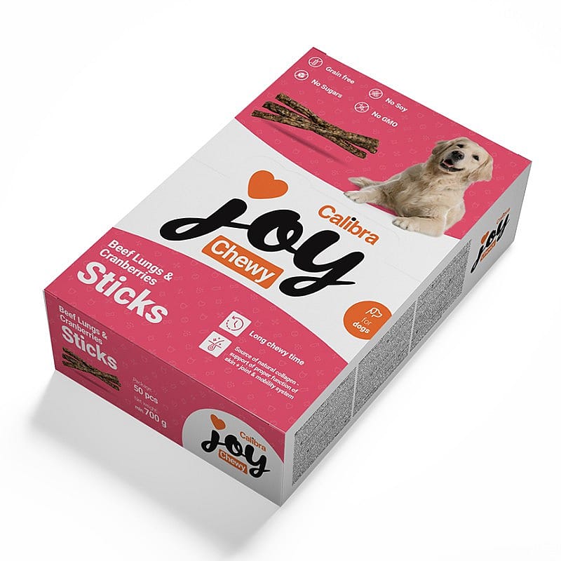 Calibra Joy Dog Chewy Beef Lungs & Cranberries Sticks 700 gram | 15739