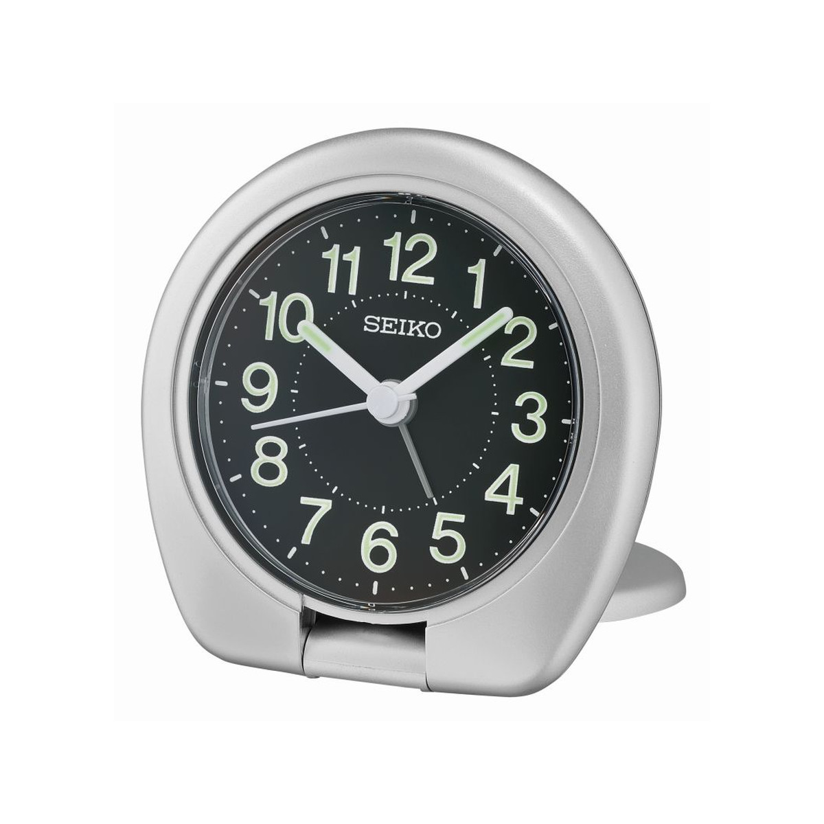 Réveil de voyage Seiko plastique gris