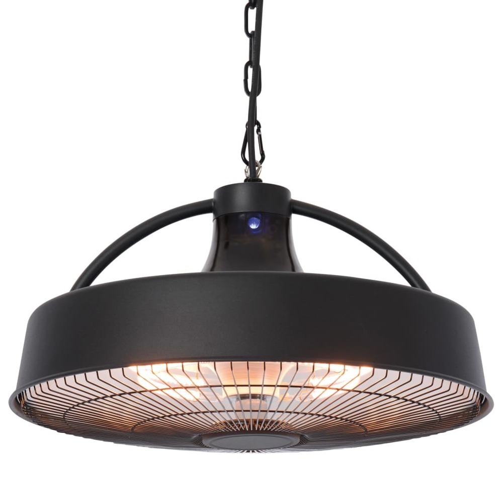 Chauffage suspendu retro 2100 w halogène noir rsh17