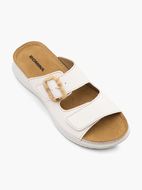 Romika Tieffussbett-Pantolette Weiss