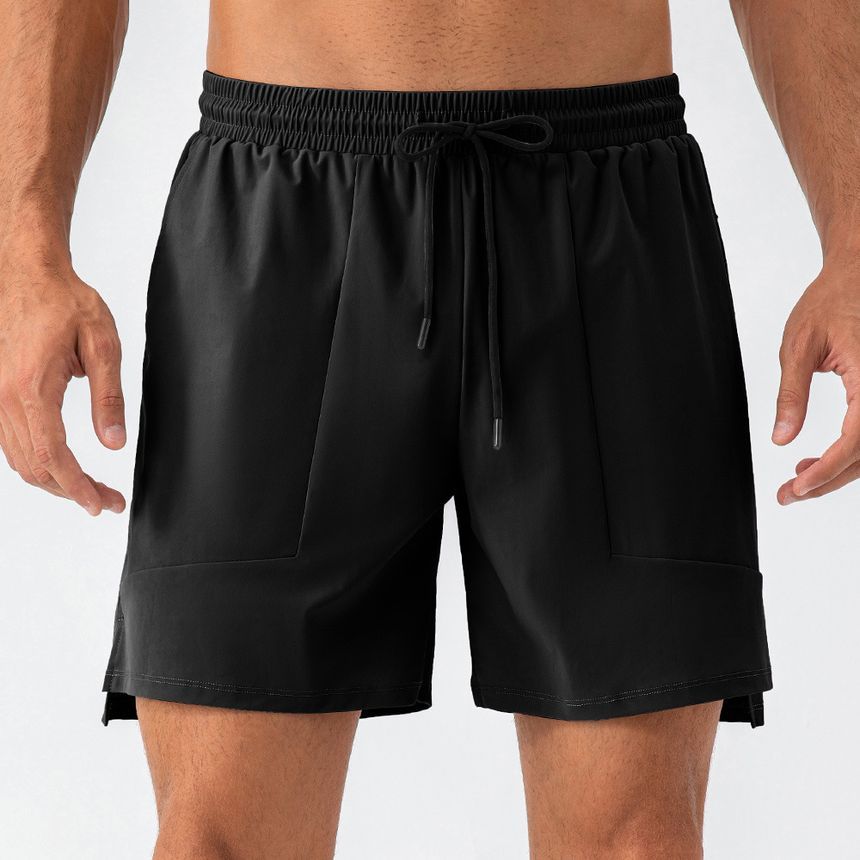 FoxFlair - Lage, effen shorts met trekkoord