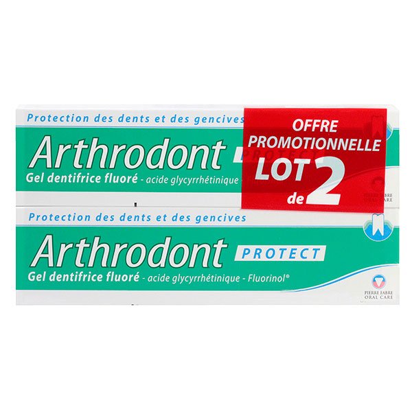 Arthrodont Protect gel dentifrice fluoré  2x75ml