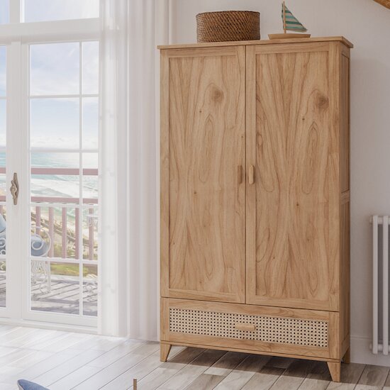 Nami Armoire 2 portes   Naturel        de               Théo
