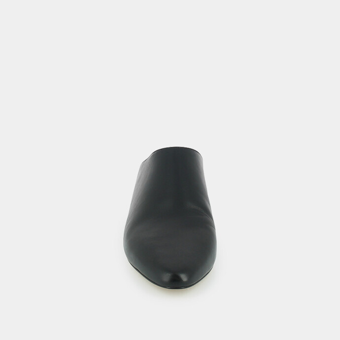Mules babouches  en cuir noir