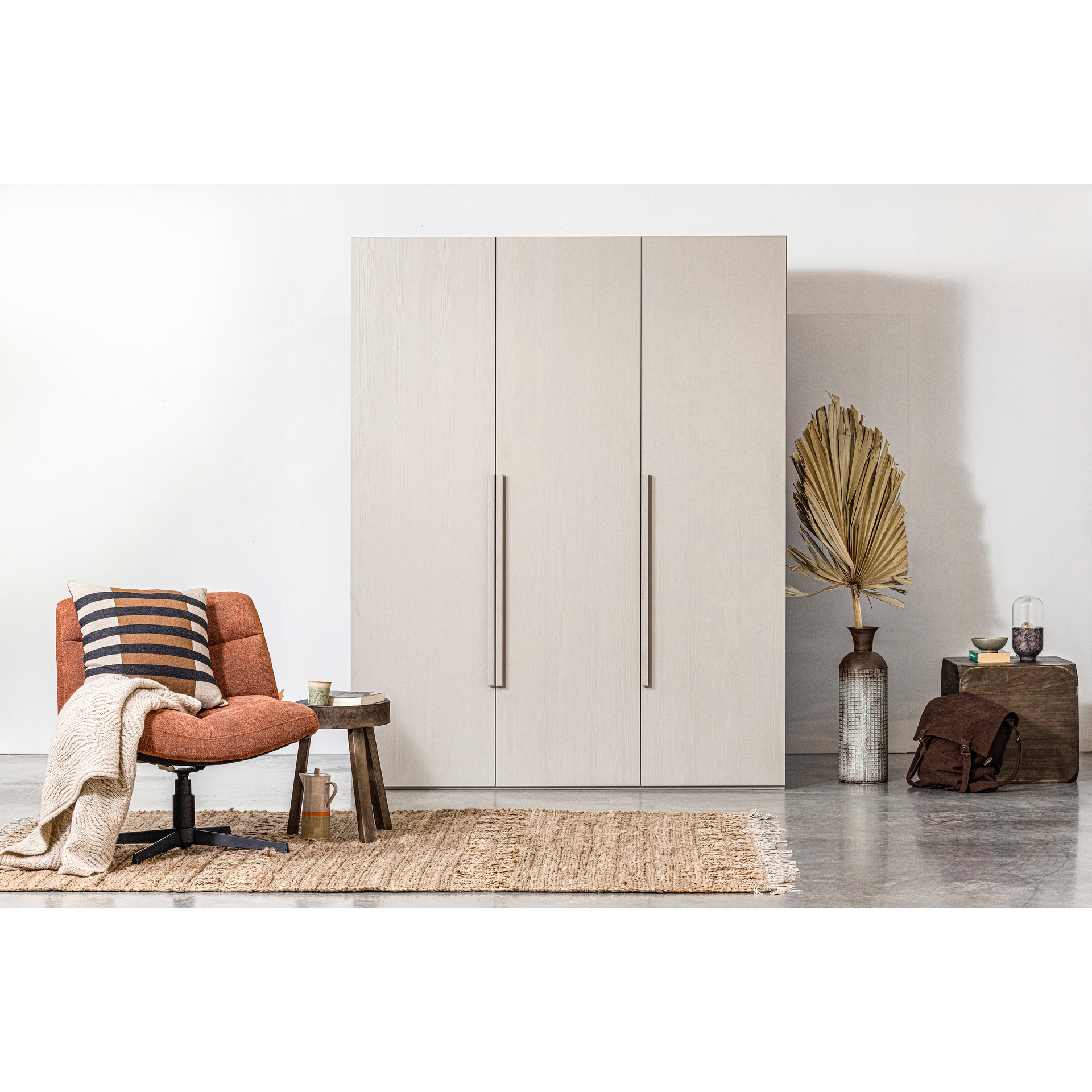 Kleiderschrank RENS 165 x 210 cm Kieselgrau