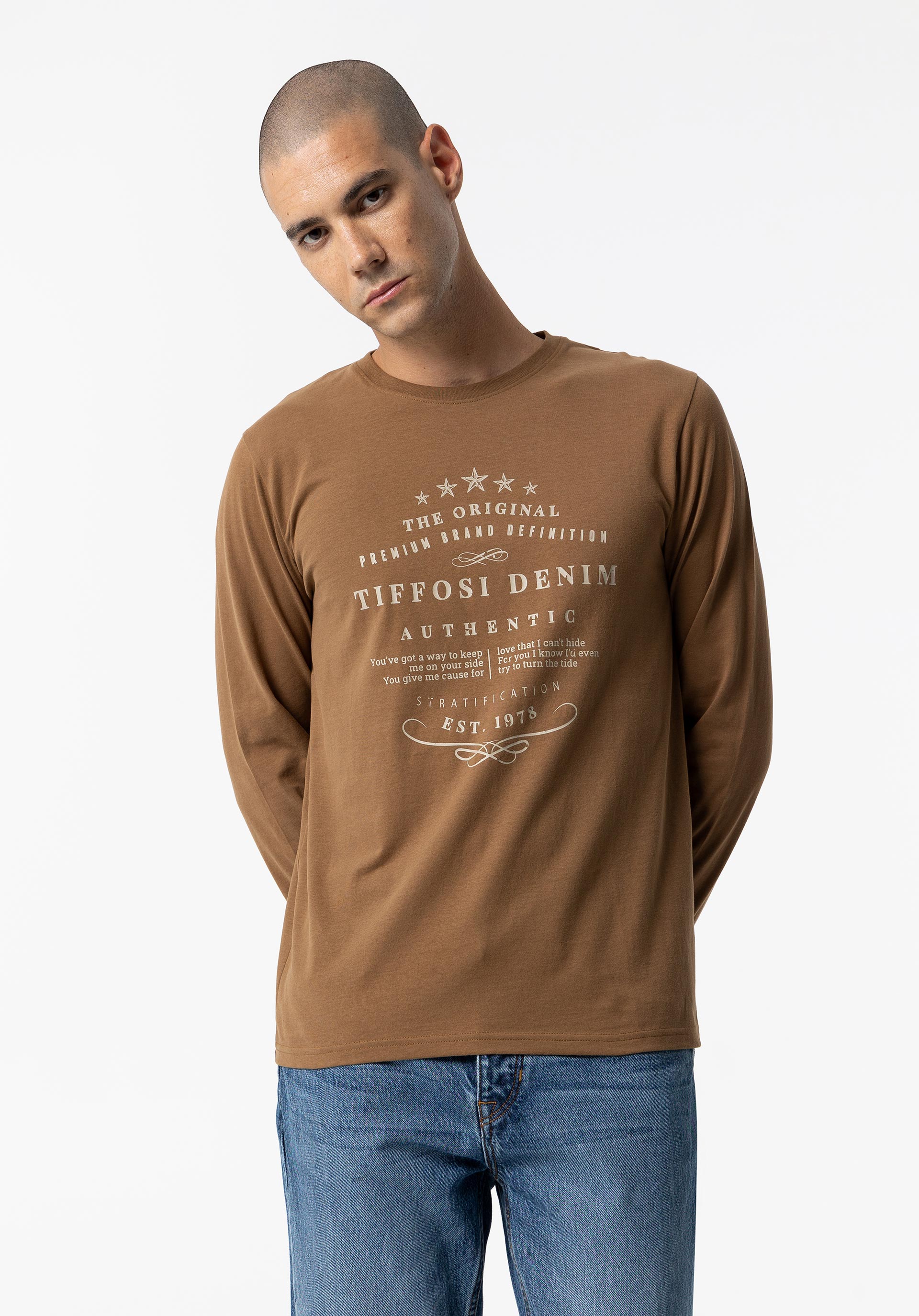 T-shirt com Estampado Frontal