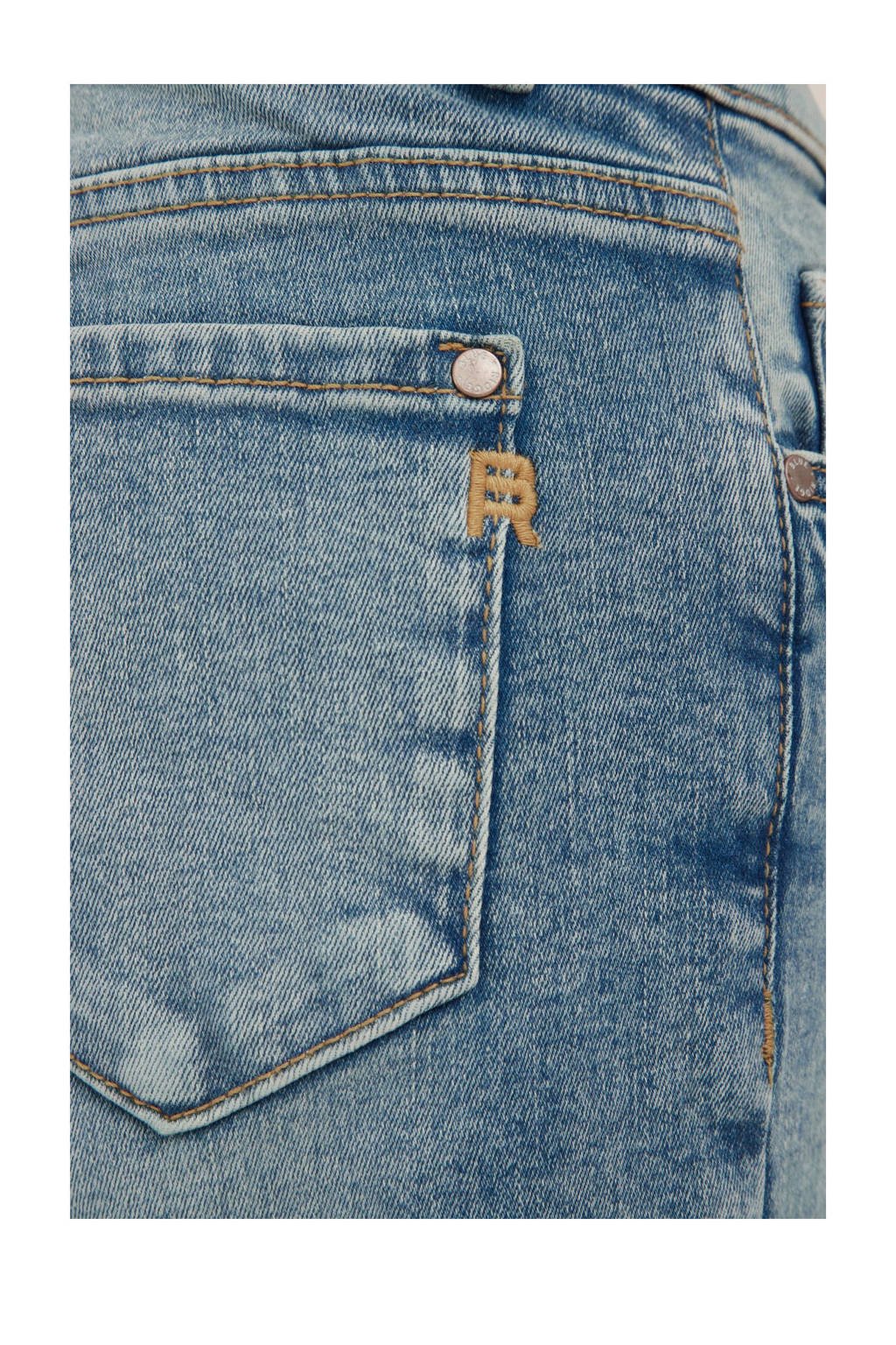 WE Fashion high waist wide leg jeans green cast denim