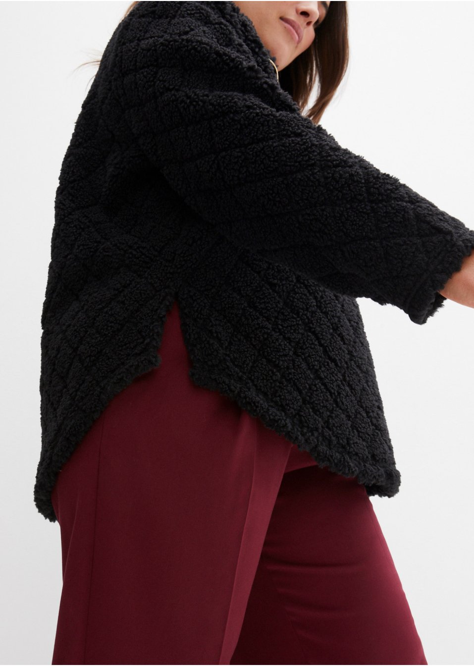 Pull en maille peluche