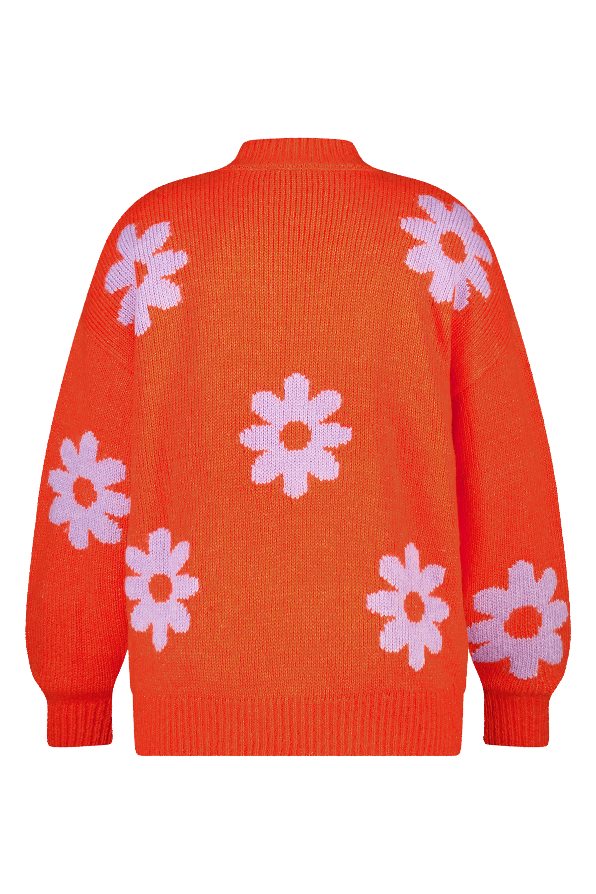 Trui met bloemen print Multi orange