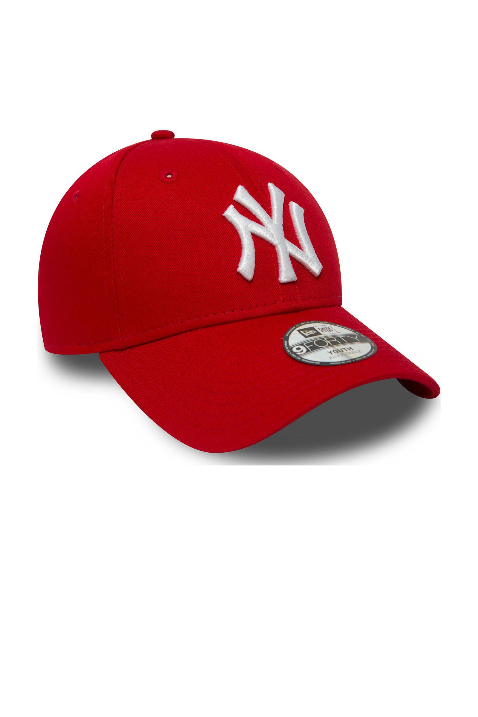 New Era 9Forty Youth NY pet rood/wit