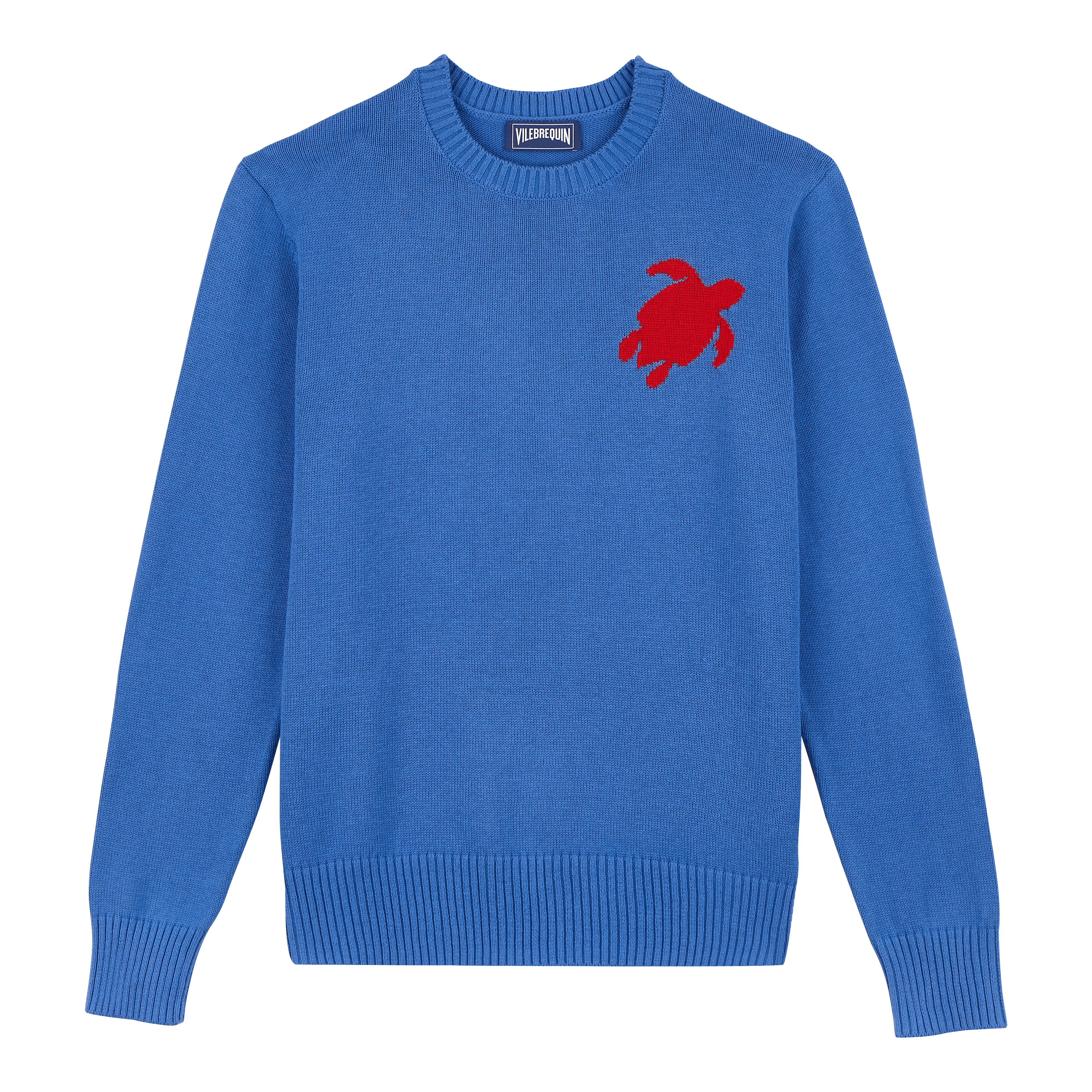Pullover en Coton et Cachemire Ras-du-cou Homme Tortue
