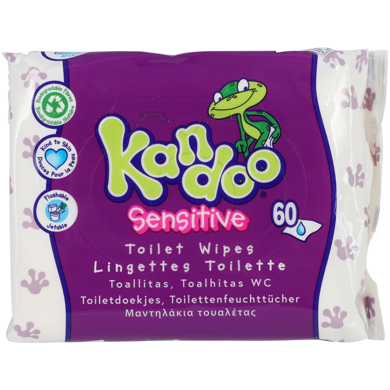 Kandoo Toilettenfeuchttücher Sensitive 60 Stück