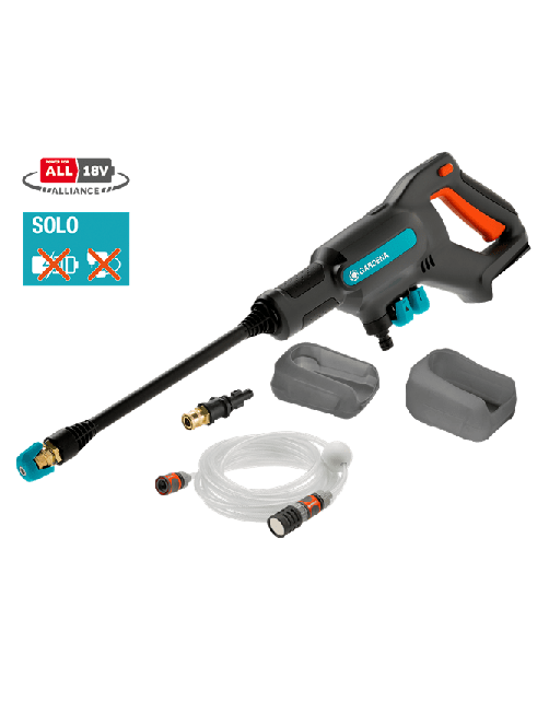 Gardena Accu Hogedrukreiniger Aquaclean 18v Solo - Hogedrukreinigers - Solo