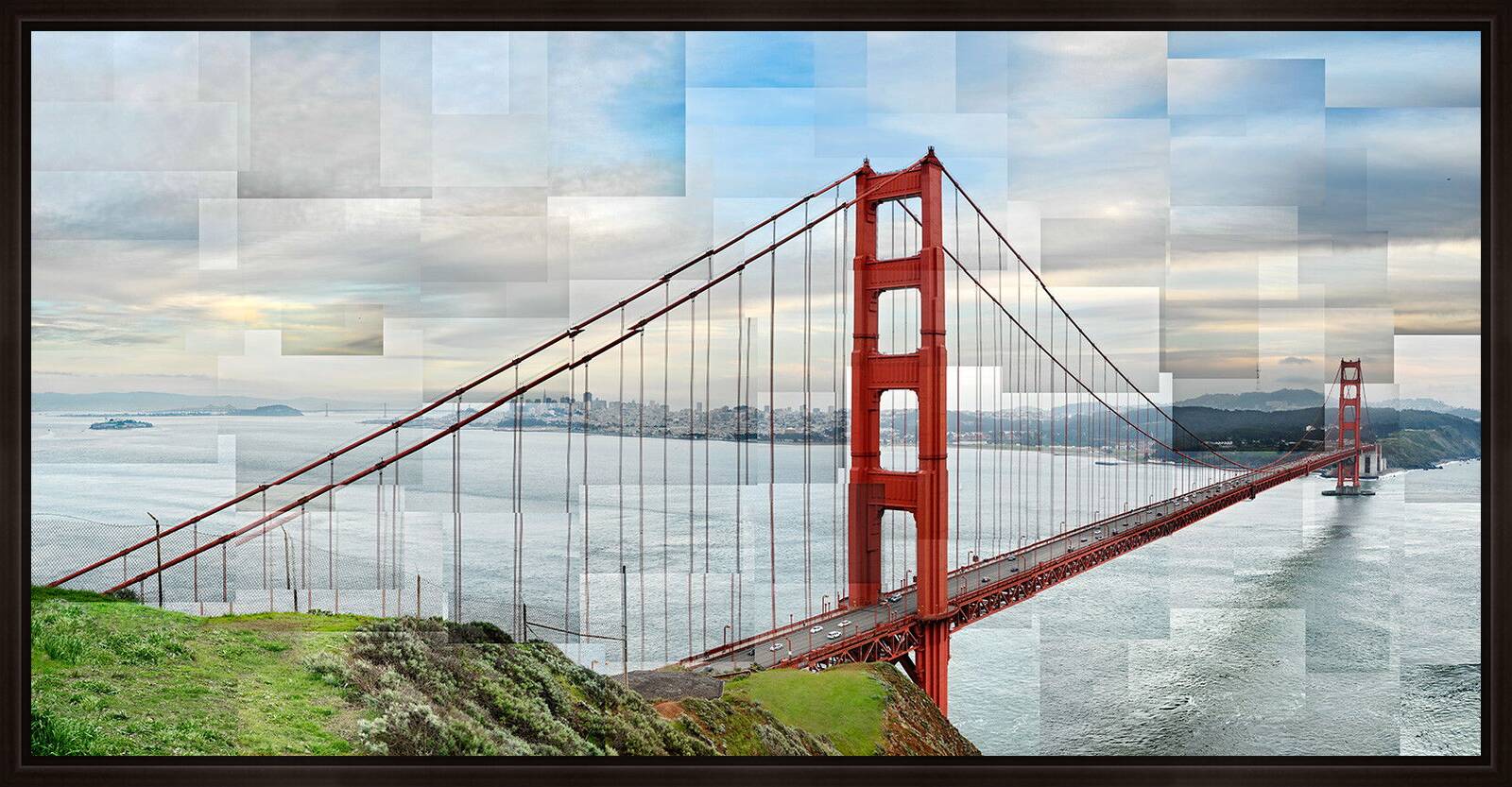 Golden Gate Panoramic by Pep Ventosa - Limited Edition. Edition of: 100. Signed.