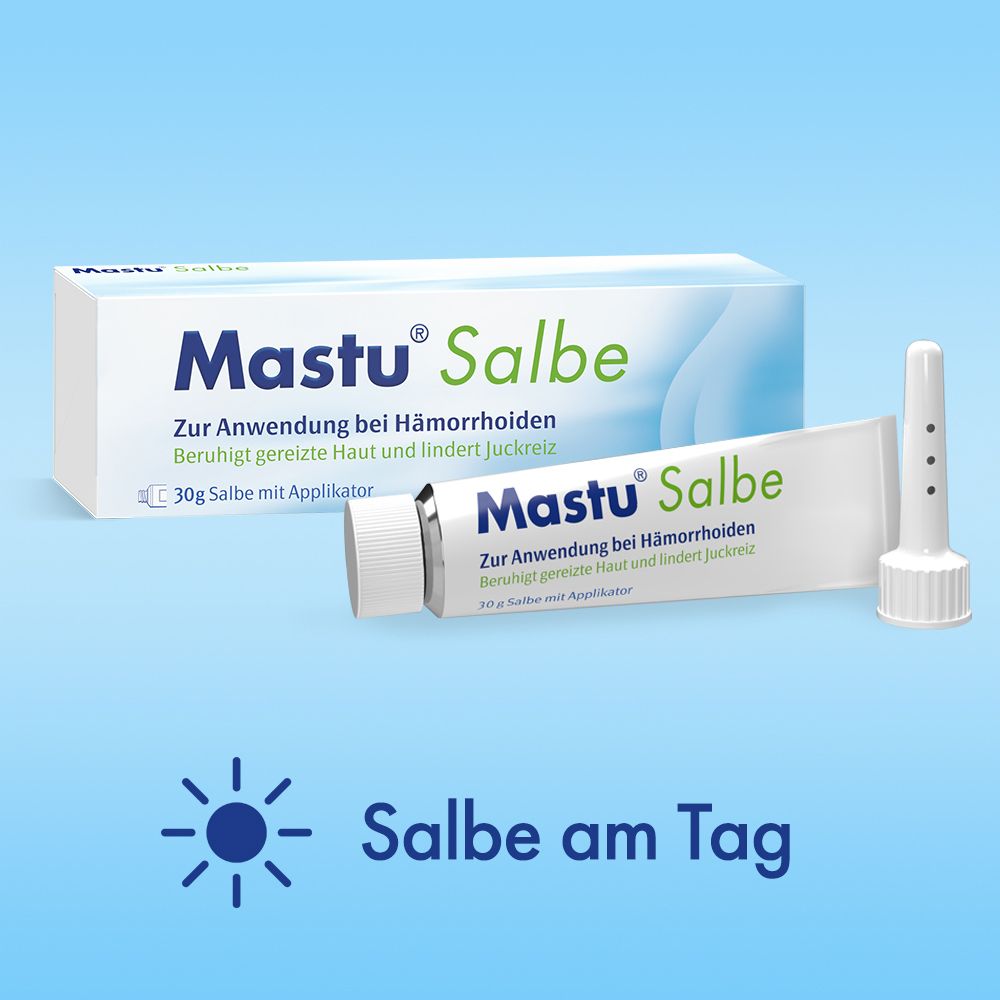MASTU® Hämorrhoidensalbe mit Applikator gegen Jucken und Brennen