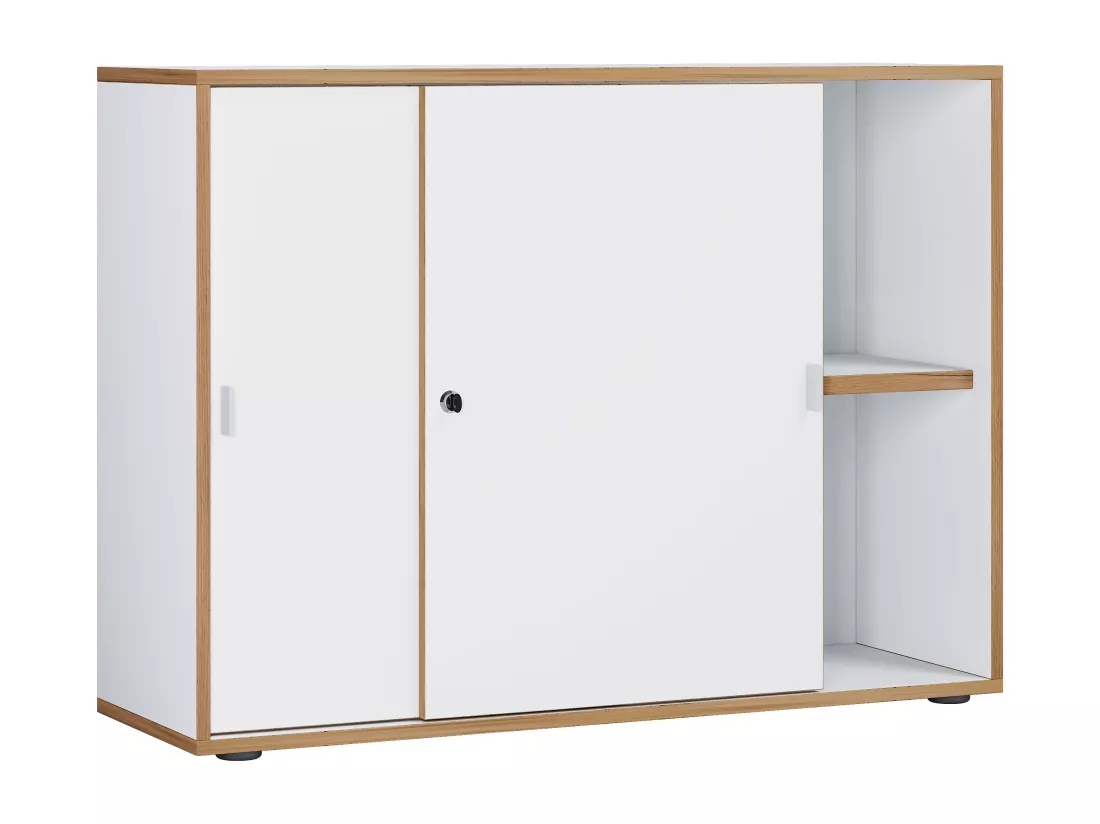 Armoire de bureau Salia portes coulissantes 2x 100