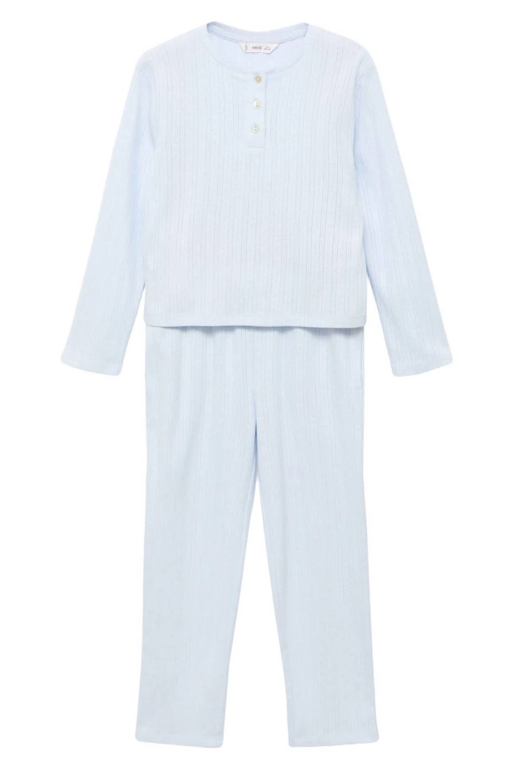 Mango Kids pyjama pastelblauw