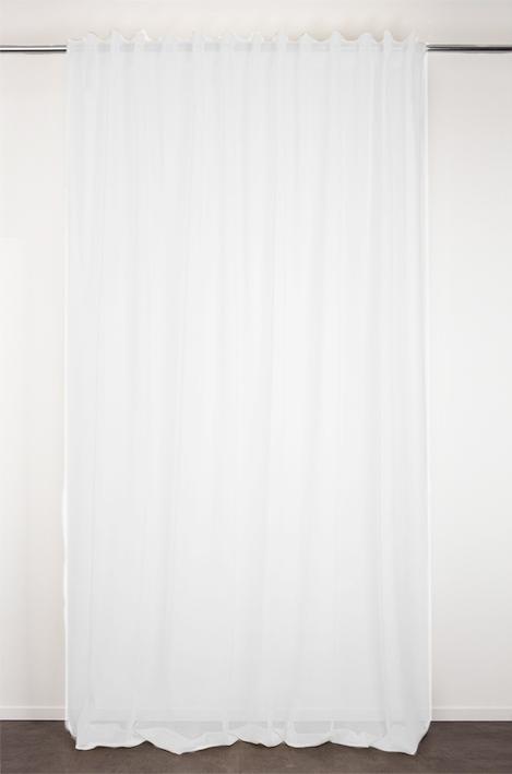 VOILAGE ZEPHYR BLANC 280X300CM GALON FRONCEUR PATTE CACHEE