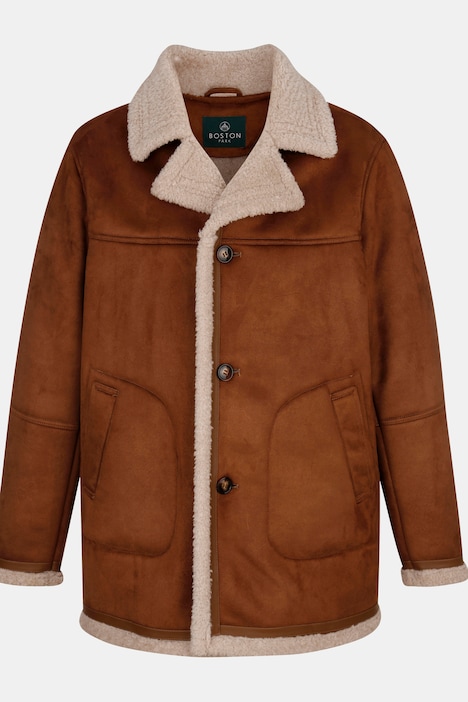 Boston Park Jacke, Lederoptik, Teddyfutter, bis 74
